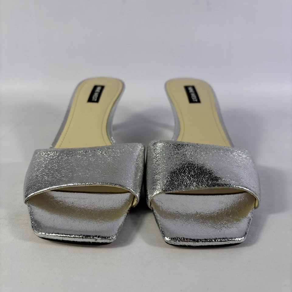 Sandalias de tacón de aguja Nine West Indra para mujer talla 8,5 sin cordones punta cuadrada-NUEVAS Foto 3 de 4