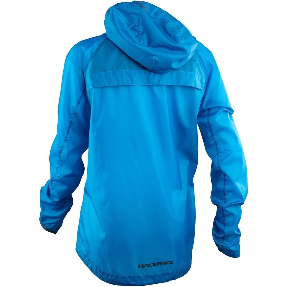 Chaqueta para mujer Race Face Nano súper delgada/ligera, azul real, mediana Foto 2 de 3