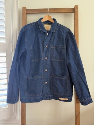 Makers Mark Denim Chore Coat 100% Cotton Small Lightweight