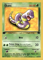 Ekans 56/82 Team Rocket 1st Edition Common