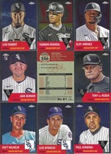 2022 Topps Platinum Chrome Chicago White Sox Complete Team Set (20)