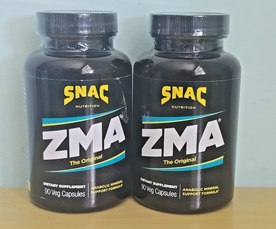 2 Pack SNAC ZMA Original Sleep & Recovery Supplement 90 Capsules EXP 08/2029