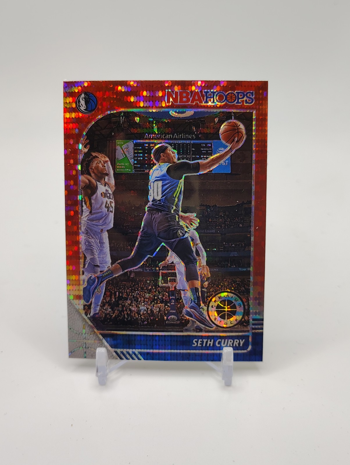 2019-20 Panini NBA Hoops Premium Stock Seth Curry #160 Red Pulsar Prizm