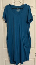 joyspun nightgown large blue