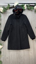 Pendleton Wool Coat Hooded Parka Charcoal Waterproof XSmall Southwestern NEW 375