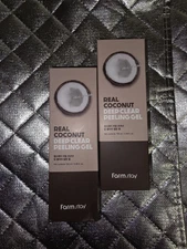 Farmstay Real Coconut Deep Clear Peeling Gel 3.38 Fl Oz Lot Of 2