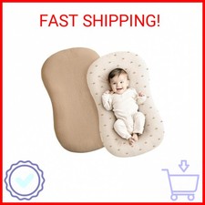 Konssy Muslin Baby Lounger Cover 2 Pack, 100 Cotton Newborn Lounger Cover, Soft