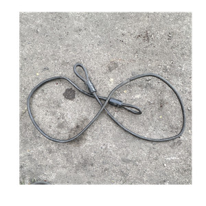 Master lock vinyl-coated braided steel security cable with looped ends
