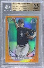 2014 Bowman Draft Chrome Orange Refractor 6/25 Spencer Adams #CDP42 BGS 9.5 fm0