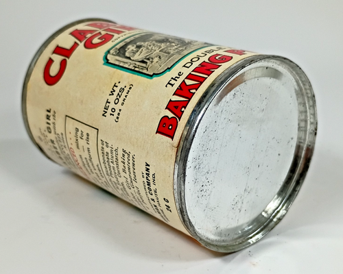 Vintage Clabber Girl Baking Powder Can with Hawaiian Drop Cookie Recipe. 10 oz. - Picture 7 of 7