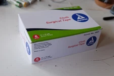 Box of 6 Dynarex Cloth Surgical Tape Rolls 3563 2"x10 yards