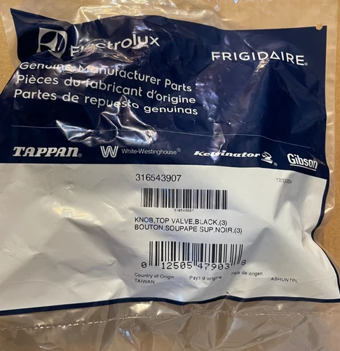 Genuine ELECTROLUX FRIGIDAIRE Gas Range  Knob 316543907