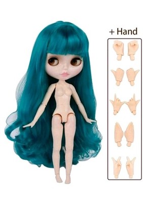 1/6 BJD Puppe, Serie Blythe, GESCHENK 5 PAAR HÄNDE + GESICHT, 4 Augenfarben, nude