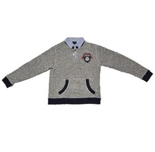 M 12/14 Tommy Hilfiger Boys Kids Youth Light Blue and Navy Preppy Winter Sweater