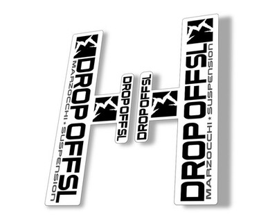 Marzocchi Drop Off SL Suspension Sticker Decal Kit Adhesive Black