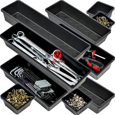 ONREVA Tool Box Organizer Tray Divider Set, Extra Large Toolbox Trays, Tool B...