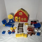 Vintage Lego Duplo Set 2655 Barn & Tractor 99.99% Complete Rooster Flew The COOP