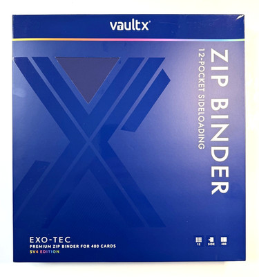 Vault X - 12 Pocket Exo Tec Zip Binder - Pokemon Paradox Rift SV4 Edition - Neu