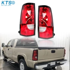 Tail Lights For Chevy Silverado 1500 2500 3500 HD 2003-2006 Rear Brake Lamps L+R