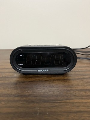 Sharp Digital Alarm Clock with AccuSet   Works, Vintage/Dusty