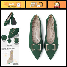 Comfortable Knit Ballet Flats for Women  Arch Support Dress Shoes  Stylish  V