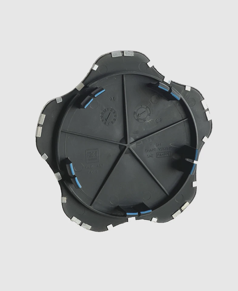 Tapacubos centrales para llantas Chevrolet Monte Carlo 2000-2005 16" plateados/grises 09594144 OEM Foto 4 de 4