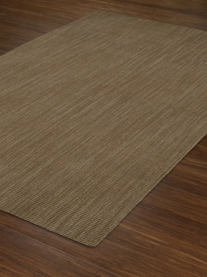 Dalyn MC100 Mocha Brown Solid Modern 2x8 Runner Wool Area Rug - Approx 2'3"x8' - Image 3 of 3
