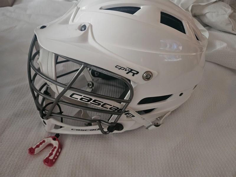 White Jock High School Cascade Lacrosse Helmet XXS