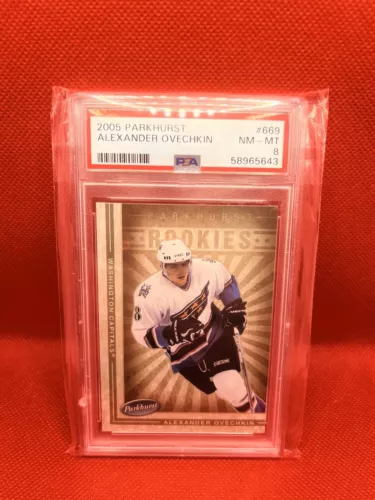 2005-06 Parkhurst  Alexander Ovechkin RC #669 PSA 8 Rookie Washington Capitals