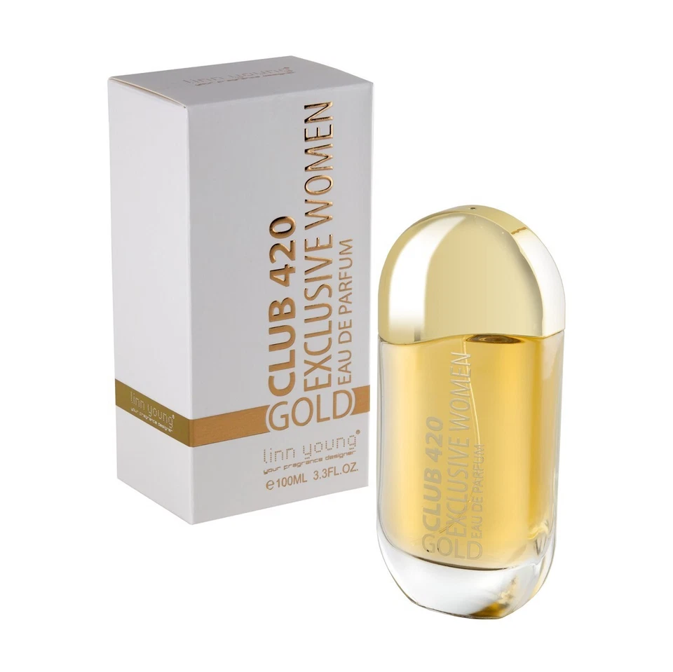 Club 420 Exclusive Gold Women Eau de parfum Spray EDP 100ml - Linn Young - Photo 1/1