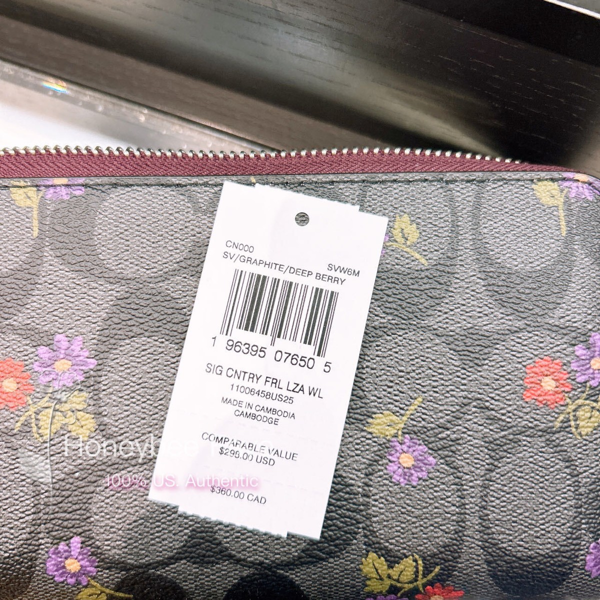 NWT Coach Long Zip Around Wallet In Signature Canvas CM999 NWT Coach Long Zip Around Wallet In Signature Canvas CM999