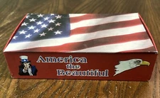 Vintage General Box Company Pencil School Box -America The Beautiful- RARE