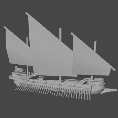 1/700th Venetian Galleass (Lepanto) (Turner Miniatures)