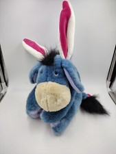 Disney Winnie The Pooh 10  Plush Eeyore With Bunny Ears Huggable