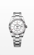 Gents Steel & White Gold Rolex Sky Dweller (2025) 336934 Factory White Dial