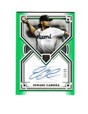 2022 Topps Definitive Green Autograph Edward Cabrera RC Rookie Card # 11/25