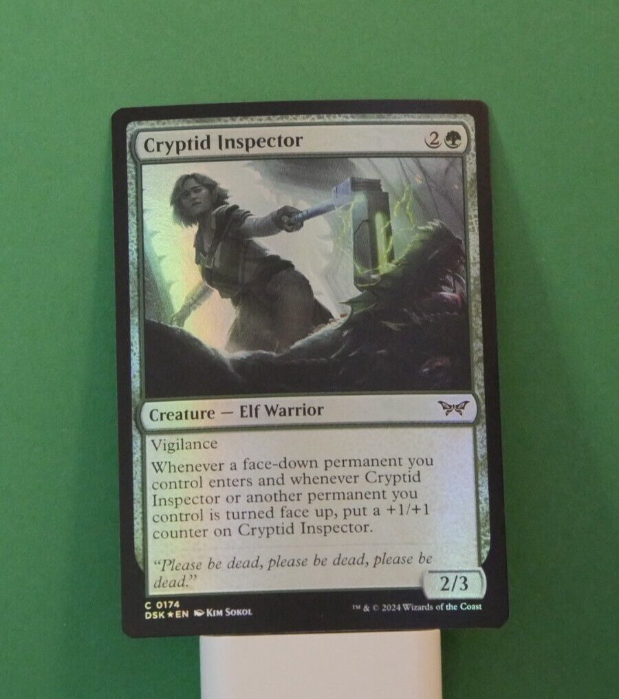 MTG DSK: Cryptid Inspector (Creature Elf Warrior) Regular Common 0174 Foil | eBay MTG DSK: Cryptid Inspector (Creature Elf Warrior) Regular Common 0174 Foil | eBay