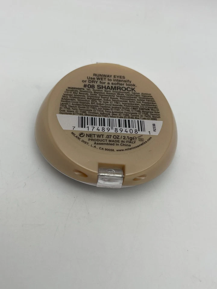 Milani Eye Shadow Runway Eyes #08 Shamrock Wet/Dry Eyeshadow New Sealed - Image 2 of 2