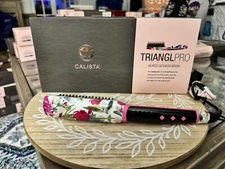 Calista TrianglPRO Triangl Pro Heated Hair Detailer Brush Fancy Floral White