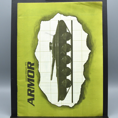 #ad ARMOR Mobile Warfare Magazine Jan Feb 1975 US Army Armor School Military Tank $6.99