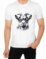 T shirt the Goat Animal Character Art Wildlife Barn Pet