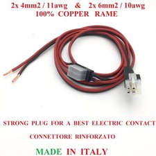 Yaesu FT-840 FT-847 FT-890 FT-897 FT-920 DC Power Cable MADE IN ITALY 100 COPPER