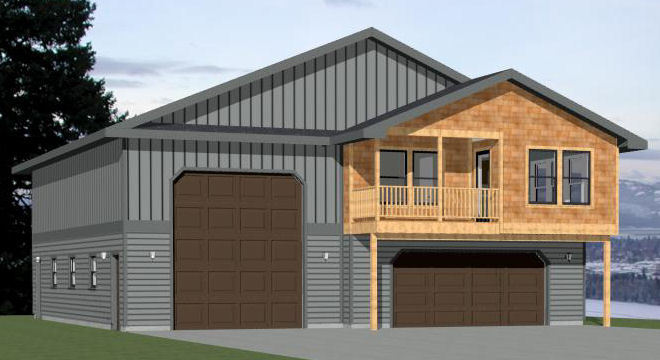 44x48 House -- 1-bedroom 1.5-bath -- 1,645 Sq Ft -- PDF Floor Plan -- Instant Download -- Model 1F - UK