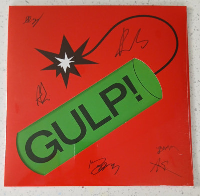 Sportmannschaft LP SCHLUCK! Signiert auf blauem Vinyl