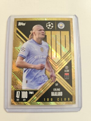 Match Attax Extra 24/25 Haaland 100 Club Manchester City Champions League #337