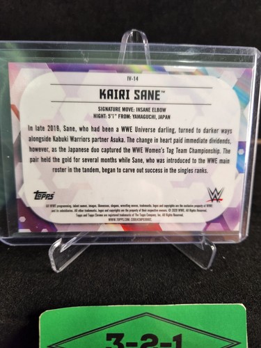 2020 Topps WWE Chrome Image Variation Refractor #IV-14 Kairi Sane - Raw - Picture 2 of 2