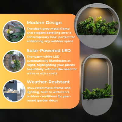 Contemporary Solar Planters