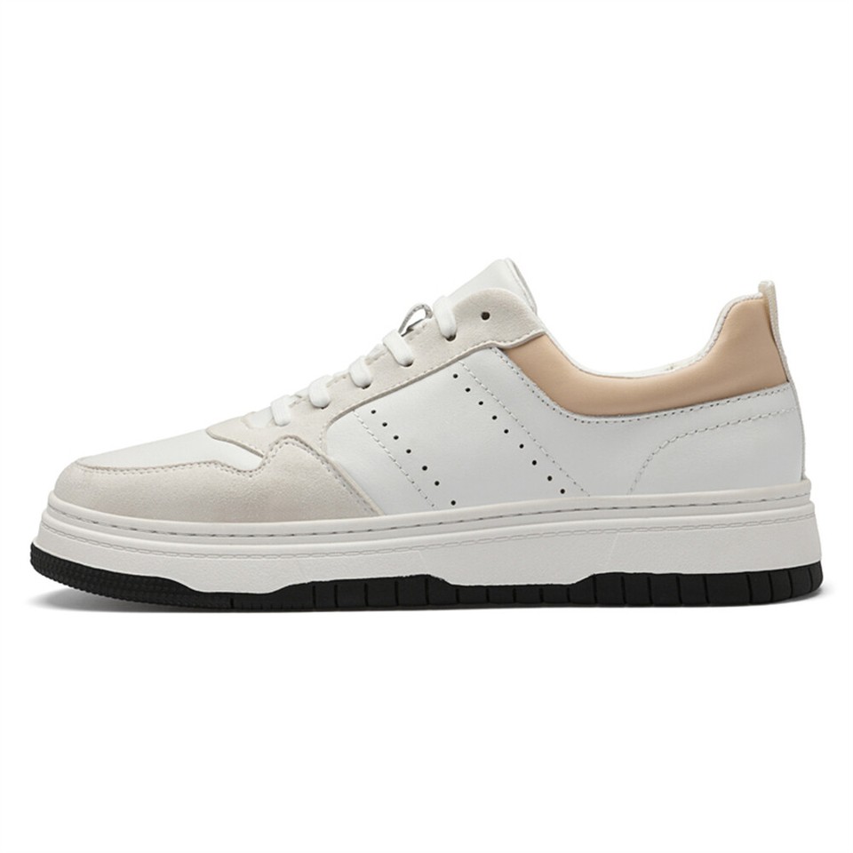 Men's Casual Leather Shoes Breathable Soft Bottom Soft Surface Board Shoes main image 1