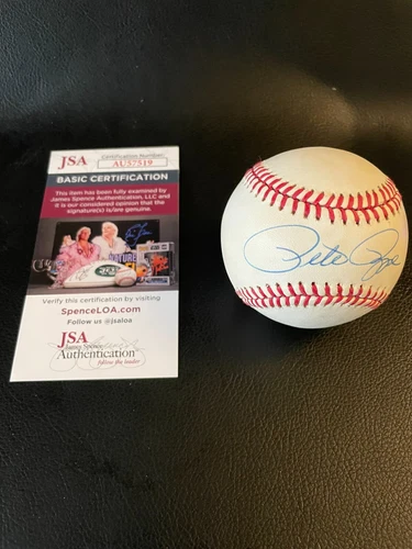 Pete Rose Autographed MLB Signed Baseball JSA Authentication (AU57519)