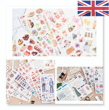 3 Sheets of Cute Washi Stickers - Japanese Washi Paper Scrapbooking Stickers